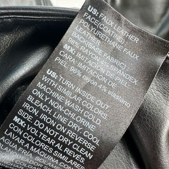 🎉5 for $45 🎉 White House Black market Faux leather leggings black women’s size 8 - Picture 10 of 10